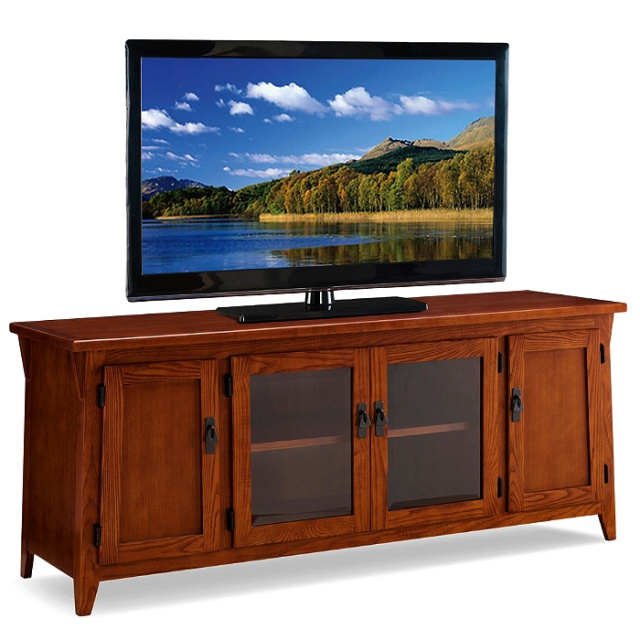 Oak Mission Shaker Entertainment Center